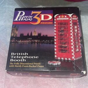 64pc British Telephone Booth foam backed puzzle